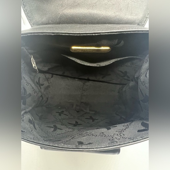 PALOMA PICASSO Vintage Black Leather Gold Hardware Mini Magnetic Backpack - Picture 15 of 15